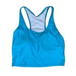 Sheila May Swim Blue Racerback Crop Bikini Top 16 NWT Retro Y2K